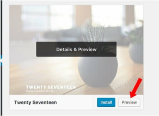 Preview blog design and WP theme