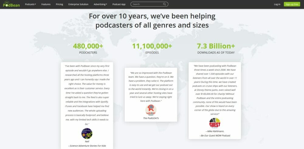 PodBean - helping podcasters of all genres and sizes