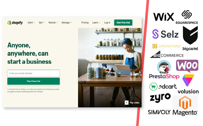shopify alternatives