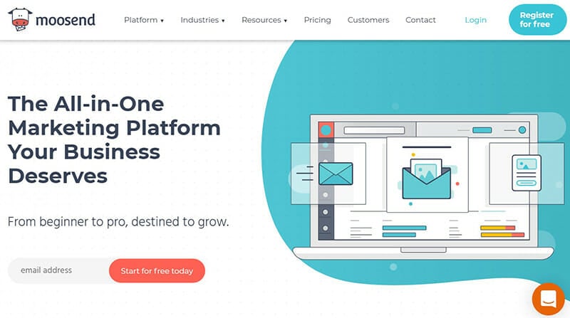 Moosend is the best email marketing tool that lets companies of all sizes create the most responsive newsletters.