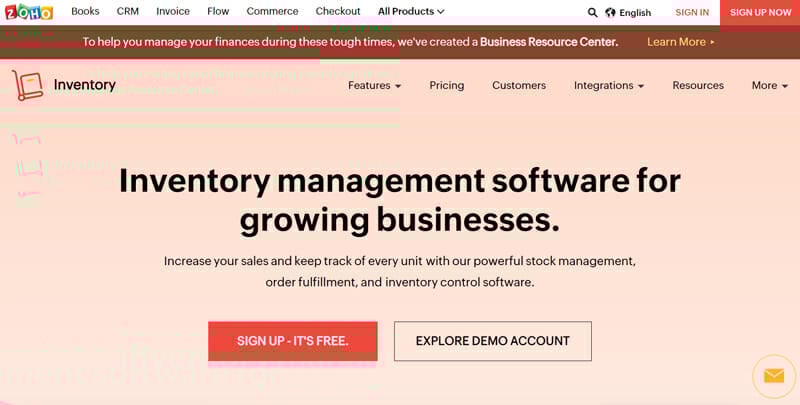 Zoho Inventory is the best Inventory Management Software for Growing Businesses