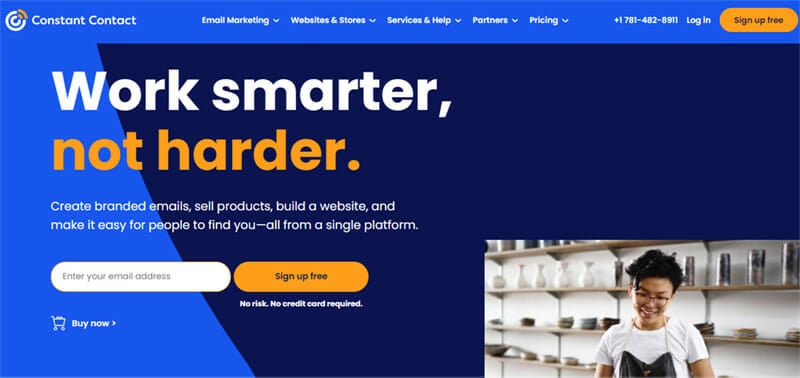 Constant Contact is the best Email Marketing Service for Smaller Audiences