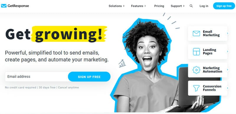 GetResponse is the best Email Marketing Platform for Ease of Use