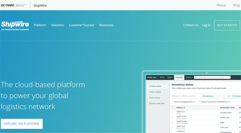 Shipwire ia wholly Cloud based Order Fulfillment Service with a Global Network of Warehouses