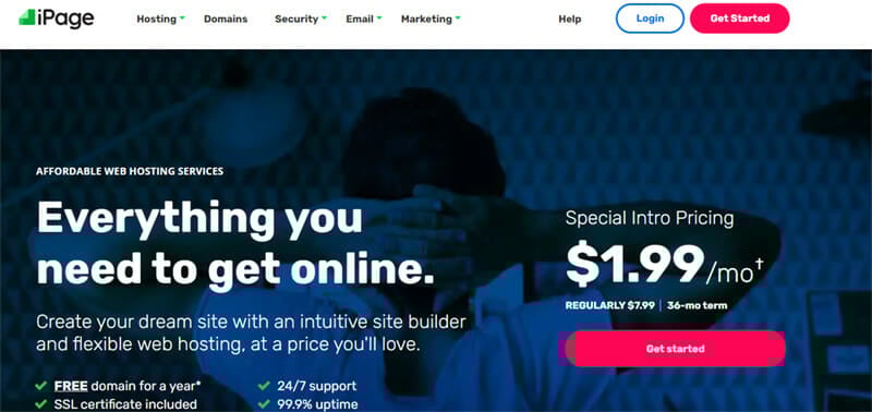iPage is a pillar among WordPress Hosting Services with affordable prices and simple plan structures