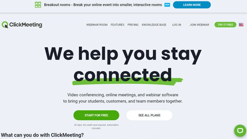 ClickMeeting is the Best Conference Call Platform for Paid Webinars, Courses, and Online Events