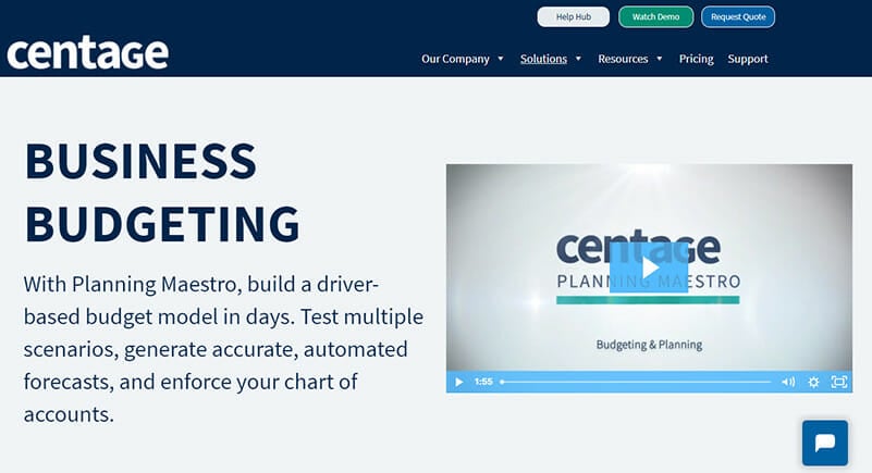 Centage is a Powerful Budgeting Tool for Enterprises