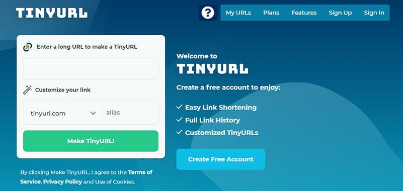 TinyURL is an Experienced URL Shortening Service With Extensive Link Management Options