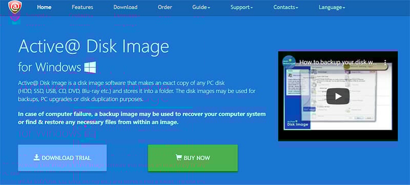 Active@Disk Image is an Easy to use Software to Create Image based Backups
