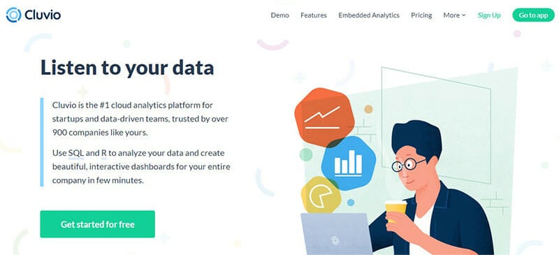 Cluvio is the Best in Class Data Visualization Software for Running SQL Queries