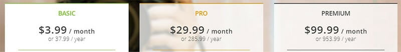 ImageShack Pricing Plan