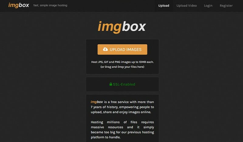 Imgbox is a Free and To the point Image Hosting Platform