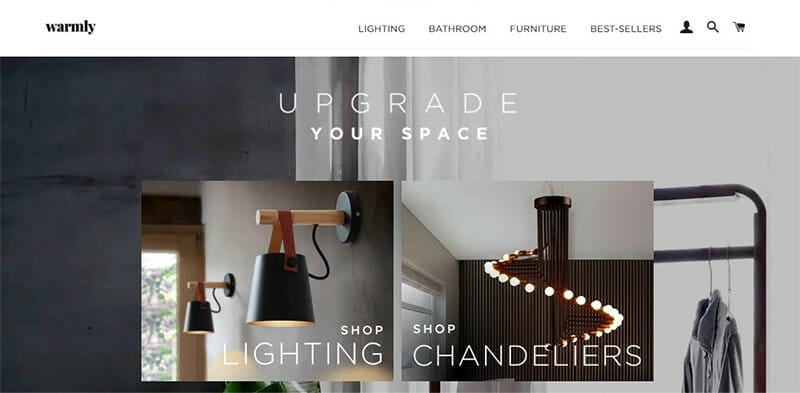 Warmly’s niche is providing one kind of home decor items in the mid to high ticket price range