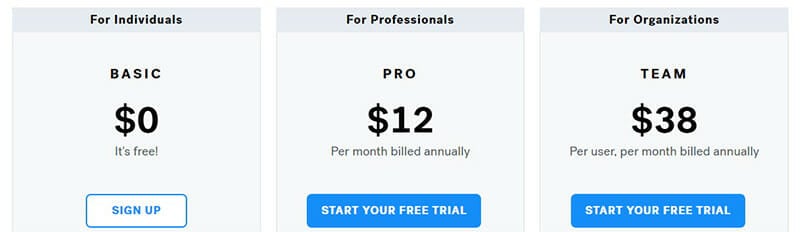 Beautiful.ai Pricing Plan 