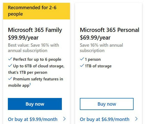 Microsoft PowerPoint Pricing Plan 