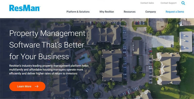 ResMan is the Best comprehensive property management software for large property portfolios