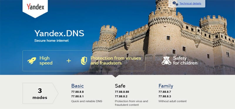 Yandex.DNS is the Best Free Public DNS Server to Keep Websites Secure and Fast