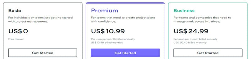 Asana Pricing Plan