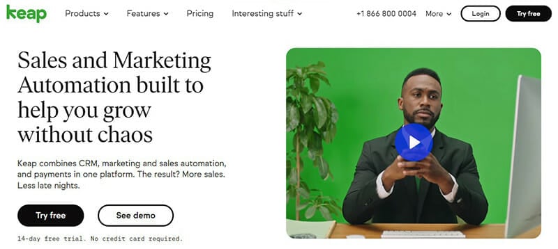 Keap is a Versatile CRM Software For Growth Hacking