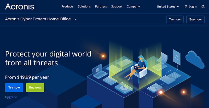 Acronis True Image is the Robust Featured Online Backup Software with an Excellent Archive Tab