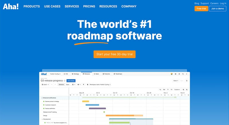 Aha! is the Best Roadmap Software For Growing And Agile Teams