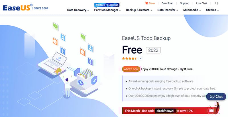 EaseUS Todo Backup is the Best Free Online Backup Software for Data Restoration