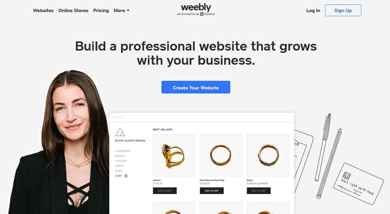 Weebly - build a professional website that grows with your business