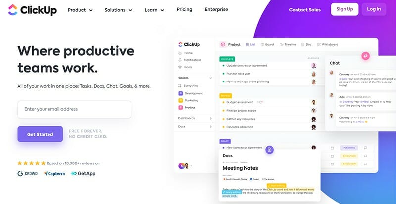 ClickUp - Where productive teams work