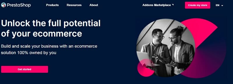PrestaShop is one of the best free eCommerce platforms that use the self-hosted or open-source option