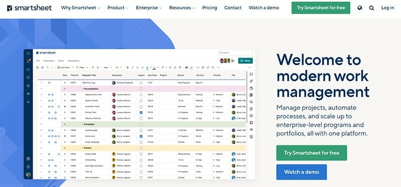Smartsheet - Welcome to modern work management