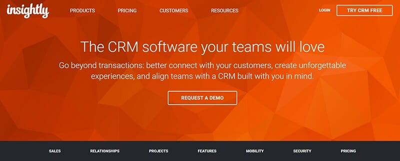 Insightly - The CRM software your teams will love