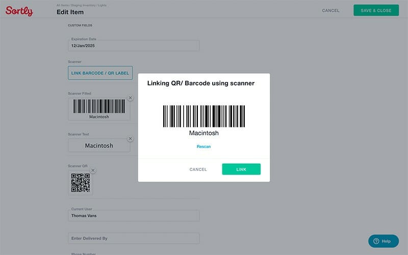 Sortly Ultra Plan Feature