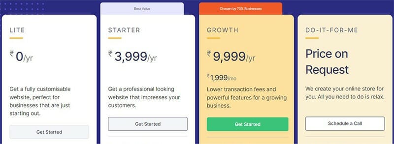 Instamojo- Pricing Plan