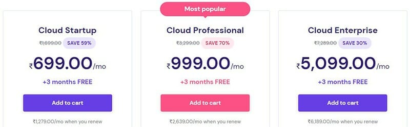 Hostinger- Pricing Plan