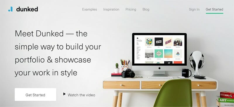 Dunked- The simple way to build your portfolio & showcase your work in style