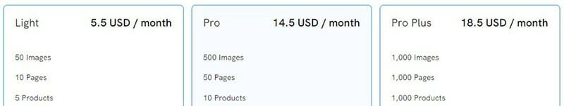 Portfoliobox- Pricing Plan