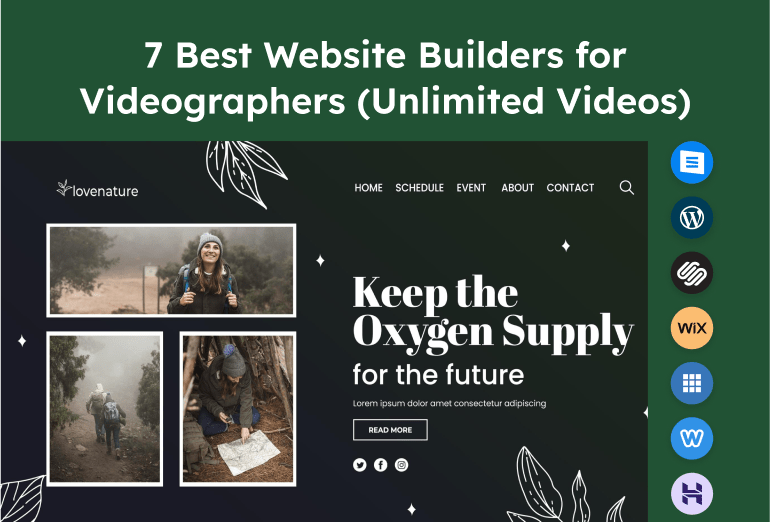 Best Website Builders for Videographers