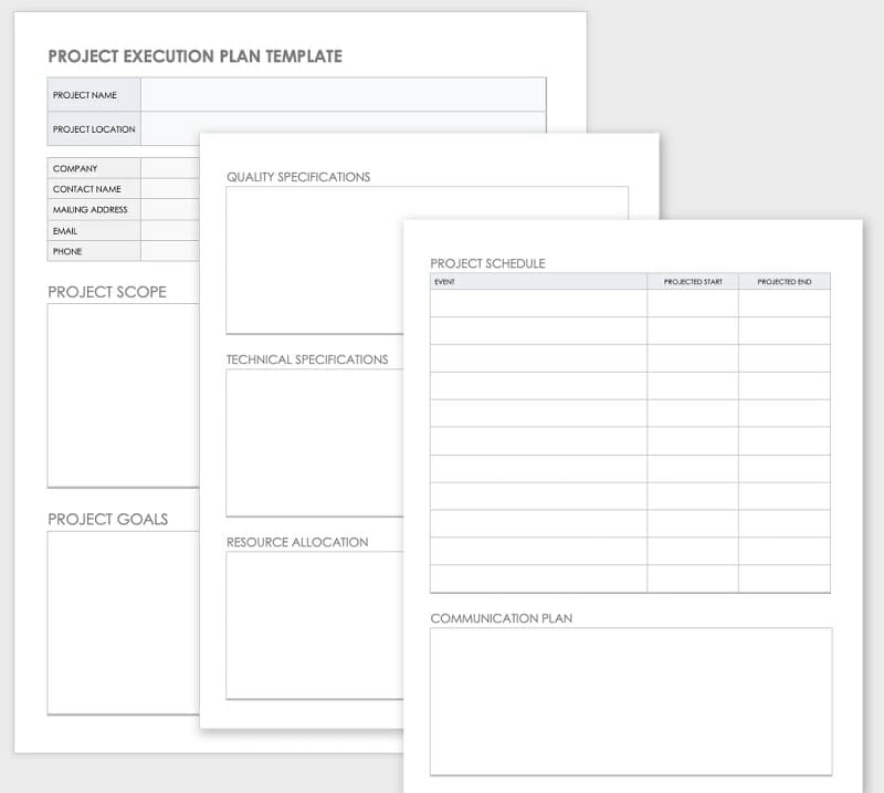 Project Execution Plan Template