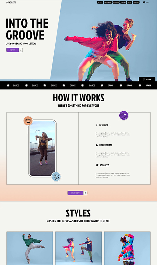 Dance Website Templates Dance Website Templates