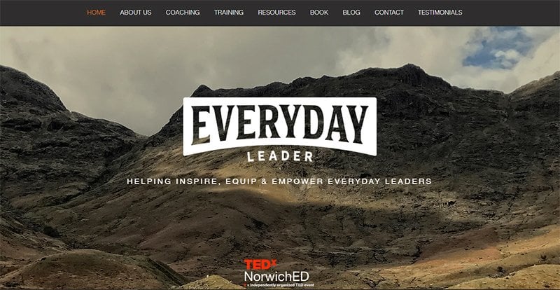 1. Everyday Leader - Consulting Website Example
