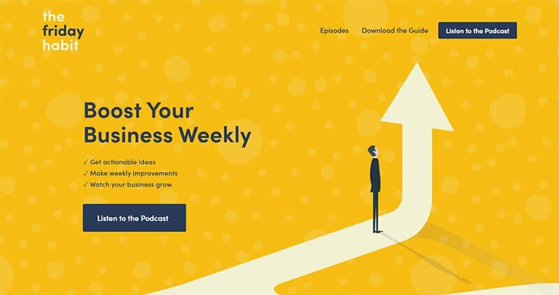 10. The Friday Habit - Podcast Website Example