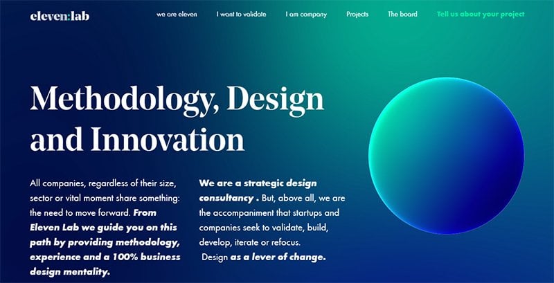 11. Eleven Lab - Consulting Website Example