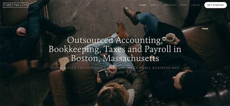 11. Tristan CPA - Accountant Website Example