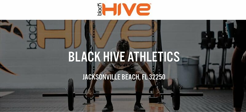 13. Black Hive Athletics - Fitness Website Example