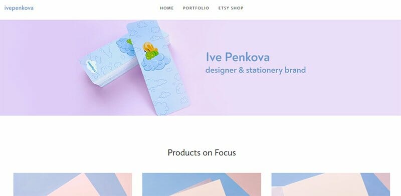 14. Ive Penkova - Illustrator Portfolio Example