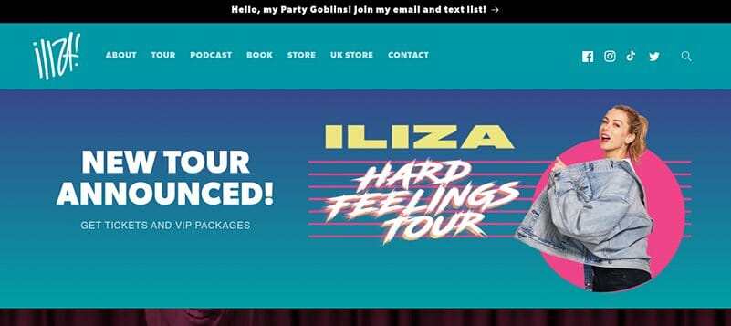 15. Iliza Shlesinger - Actor Website Example