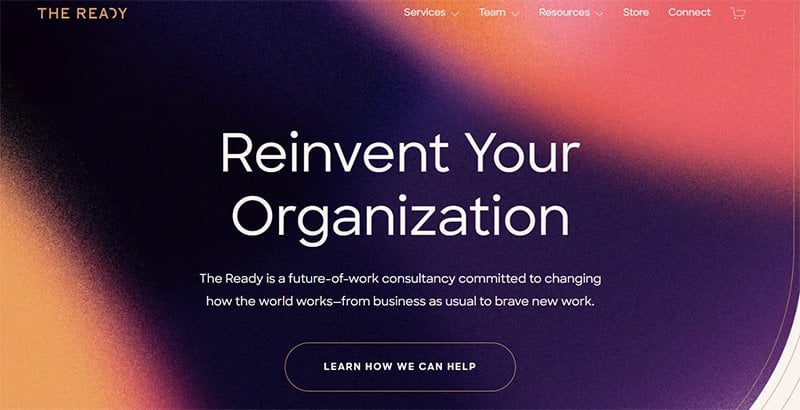 18. The Ready - Consulting Website Example