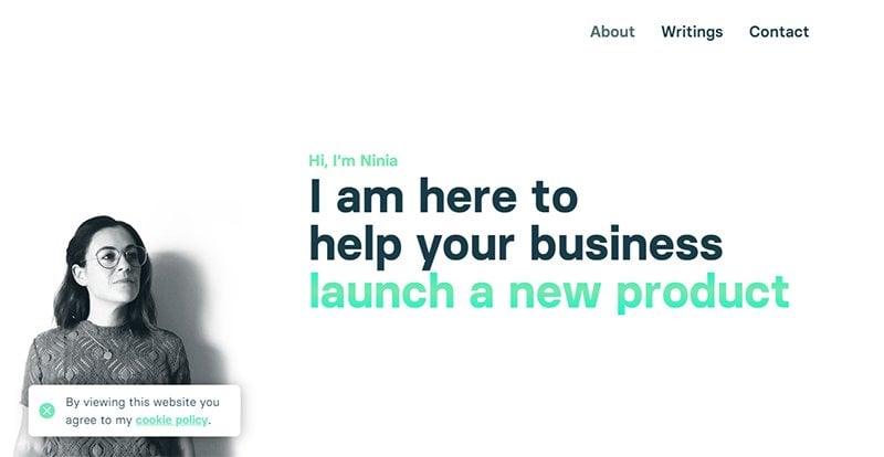 19. Ninia Azzopardi - Consulting Website Example