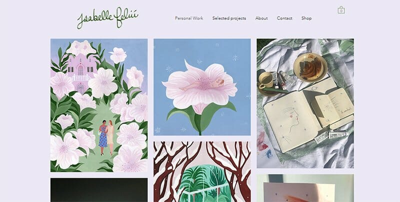 2. Isabelle Feliu - Illustrator Portfolio Example