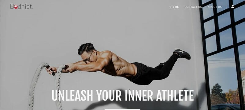 20. Bodhist - Fitness Website Example